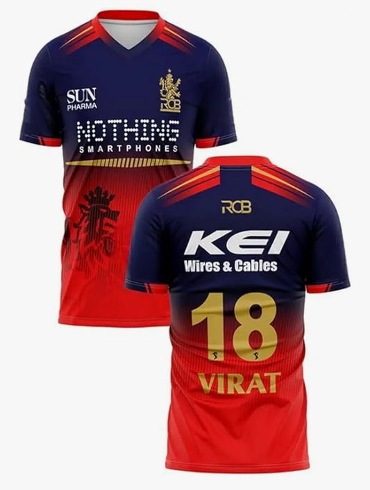 RCB 2026 IPL Jersey ( For Men,Women,Kids )