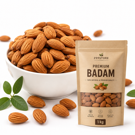 Premium Badam (Almonds) 1 kg | Crunchy, Fresh & Healthy